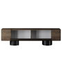 Hanah Home Soporte para TV Nogal y Negro 180cm Ancho, 50cm Alto, 30cm Profundidad